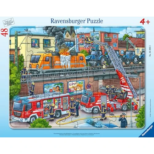 Limited-time offer: Ravensburger Firetruck Rescue 48 Piece Frame Puzzle for Kids 4+ from $11.11 to $11.11 (save 0.00%)