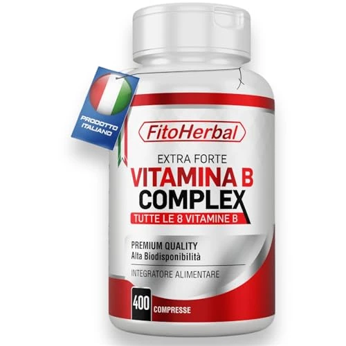Offerta a tempo: Fitoherbal Vitamina B Complex 400 Mini Compresse, Integratori Stanchezza - 0.00% da 9.97 € a 9.97 €
