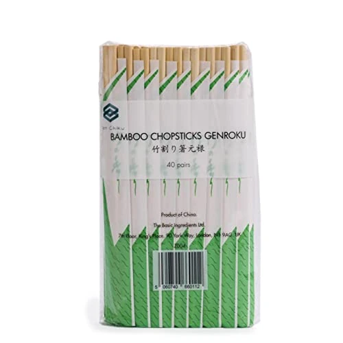 Limited-time offer: Ken Chiku - Bamboo Chopsticks Genroku 20cm - 40 Pairs | Sustainable Bamboo | Individually Wrapped |Japanese Hashi | Ohashi from $12.99 to $12.99 (save 0.0%)