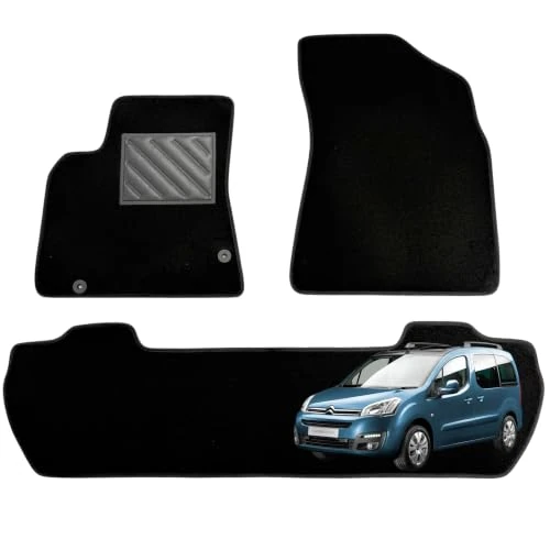 Offerta a tempo: Tappetini per Citroen Berlingo 2008-2018 Multispace, su Misura, Antiscivolo, battitacco in gomma rinforzata, bottoni di fissaggio - 0.00% da 27.90 € a 27.90 €