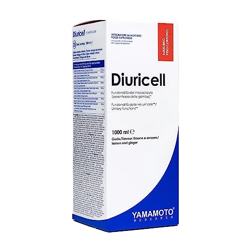 Offerta a tempo: YAMAMOTO Research, Diuricell 1L, Integratore di Estratti Vegetali Drenante, Ideale Gonfiore, Ritenzione Idrica e Anticellulite, Gusto Limone e Zenzero - 7% da 25.42 € a 23.58 €