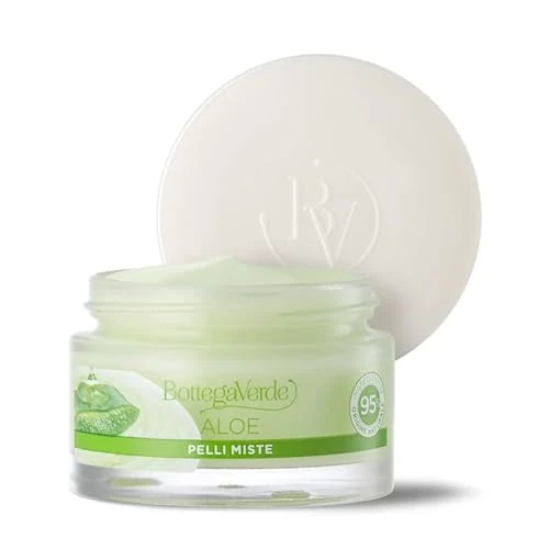 Offerta a tempo: Bottega Verde - Crema Viso Idratante Aloe, per Pelli Miste, 50 ml - 62% da 12.99 € a 5.00 €