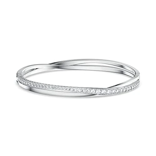 Offerta a tempo: Swarovski Bracciale rigido Twist, Bianco, Placcato rodio - 41% da 159.00 € a 94.02 €