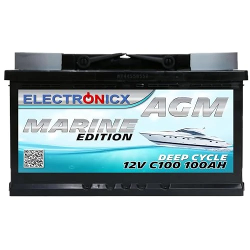 Zeitlich begrenztes Angebot: AGM Batterie 100Ah 12V – Solarbatterie für Wohnmobil, Wohnwagen, Boot, Mover – Versorgungsbatterie Deep Cycle – Wartungsfrei & Zyklenfest von 129.99 € auf 129.99 € (0.00% Rabatt)
