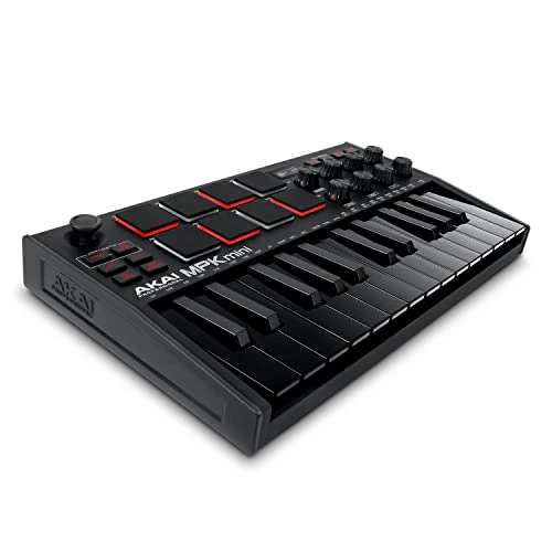 Offre limitée : Akai Professional MPK Mini MK3 - Clavier MIDI USB Portable avec 25 Touches, 8 Pads de Batterie, Logiciels et Native Instruments Sound Package (NKS Integration), Noir de 88.46 EUR à 69.00 EUR (remise 21%)