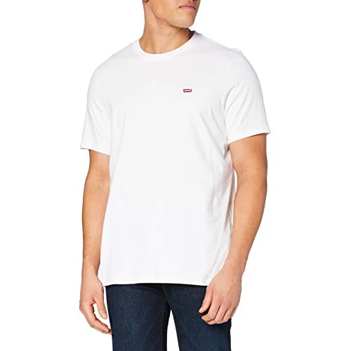 Levi's Big & Tall Original Housemark Tee, Uomo, White +, 1XL