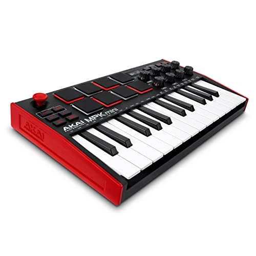 Offre limitee: Akai Professional MPK Mini MK3 - Clavier MIDI USB Portable avec 25 Touches, 8 Pads de Batterie, Logiciels et Native Instruments Sound Package (NKS Integration) de 99.99 EUR a 69.00 EUR (economie 31%)