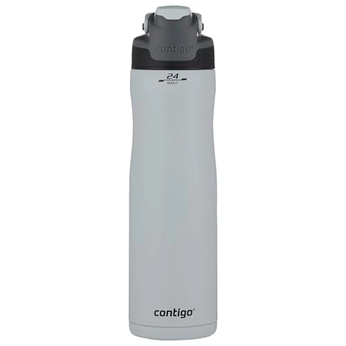 期間限定オファー: Contigo 飲料ボトル 自動保冷 マカロン ステンレススチールウォーターボトル 自動密封テクノロジー 断熱ボトルは最大28時間保冷 BPAフリー 720ml 通常価格 4793 JPY セール価格 4108 JPY (割引 14%)