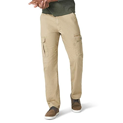 Wrangler Authentics Relaxed Fit Stretch Cargo Pant Pantalon décontracté, Orme, 36W x 29L Homme