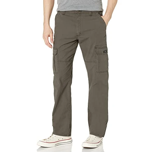 Limited-time offer: Wrangler Authentics Men's Relaxed Fit Stretch Cargo Pant Casual, Olive Drab, 30W / 30L from 45.00 GBP to 45.00 GBP (save 0%)