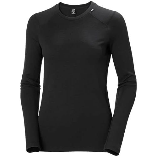 Offerta a tempo: Helly Hansen Femmes Poids moyen équipage W Lifa Merino, Noir, M - 33% da 85.00 € a 56.99 €