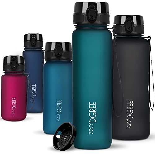 Zeitlich begrenztes Angebot: 720°DGREE Trinkflasche 1l "uberBottle" Sieb - BPA-Frei, mehr als 40 Farben | Leichte Premium Tritan Sportflasche mit Sieb - Wasserflasche für Sport, Kinder, Schule, Fahrrad, Büro, Uni, Outdoor, Alltag von 24.97 € auf 18.97 € (