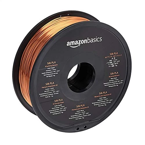 Limited-time offer: Amazon Basics 3D Printer Filament, 1.75 mm, 1 kg Spool (2.2 lbs), Silk Copper from 14.04 GBP to 14.04 GBP (save 0%)
