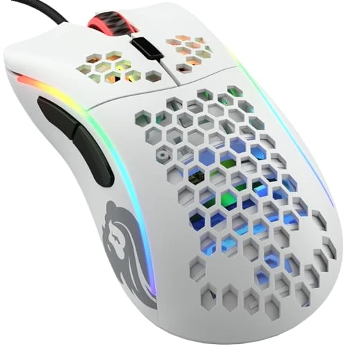 Oferta limitada: GLORIOUS Gaming Model D- (Pequeño) Ratón Gaming con Cable - 61 g superligero, diseño Colmena, RGB, ergonómico, Sensor Pixart 3360, switches de Omron, Deslizadores de PTFE, 6 Botones - Blanco Mate de 59.99 € a 59.99 € (ahorro 0.00%)