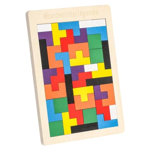 EACHHAHA Holzpuzzle Box Spielzeug, Montessori Spielzeug für Kinder, Holzpuzzle ab 4,Kreativ Lernspielzeug,Fördert räumliche Vorstellungskraft und logisches Denken, Lernendes Puzzle Spielzeug
