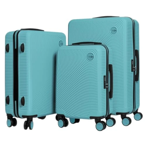 Offerta a tempo: CABIN GO 5513 - Set di 3 valigie - bagaglio a mano da 55 cm, valigia media da 65 cm, valigia grande da 76 cm, in ABS rigido - 0.00% da 79.90 € a 79.90 €