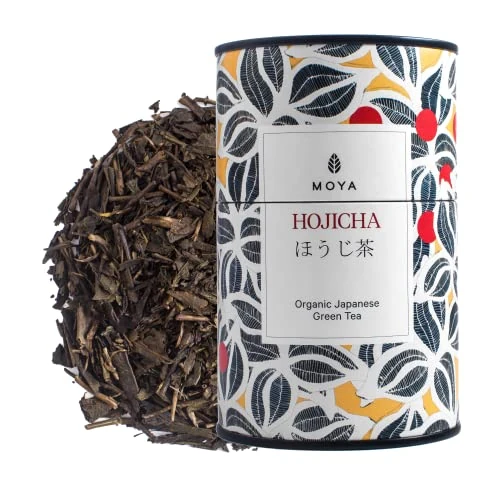 Offerta a tempo: Moya Tè Verde Biologico Bancha Hojicha | 60 g | Il Migliore Tè Verde Giapponese | Cordiale per Vegani e Vegetariani | Ideale per un regalo - 0.00% da 10.99 € a 10.99 €
