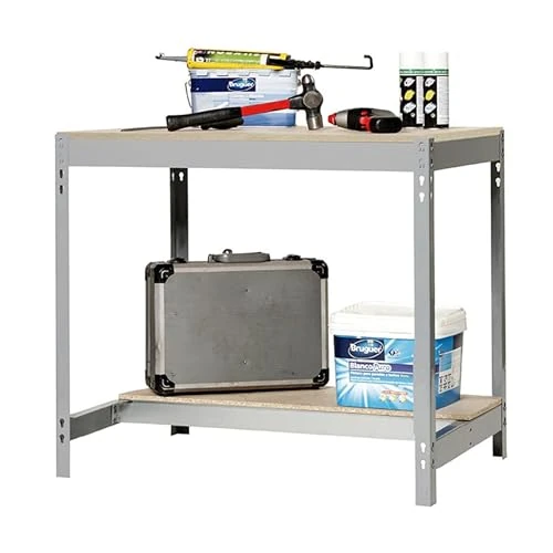 Oferta limitada: SimonRack Banco de Trabajo Taller, Capacidad Carga 600 kg, 842x1210x610 mm, Mesa de Trabajo, Gris/Madera - BT0 de 108.87 € a 108.87 € (ahorro 0.00%)
