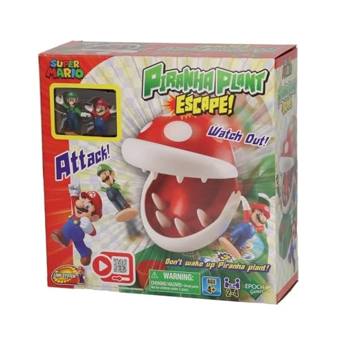 Offerta a tempo: EPOCH Games - Super Mario - Piranha Plant Escape, Gioco da Tavolo di Velocità e Azione con Pianta Piranha – Modello 7357 - 35% da 22.90 € a 14.99 €