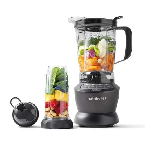 Tijdelijke aanbieding: Nutribullet Blender Combo, elektrische blender, multifunctionele hakselaar, professioneel, 1200 watt vermogen, kan van 1,9 liter, glazen van 946 ml en 710 ml, zwart, NBF500MB van 169.00 € naar 169.00 € (0.00% korting)