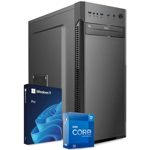 Offerta a tempo: PC Fisso Completo - Computer Desktop Intel Core i7-12700 • RAM 32GB DDR4 • SSD 1TB NVMe M.2 • Grafica Intel UHD 770 • Wi-Fi AC e Bluetooth • Masterizzatore DVD • HDMI • USB 3.0 • Windows 11 Pro - 0.00% da 1109.00 € a 1109.00 €