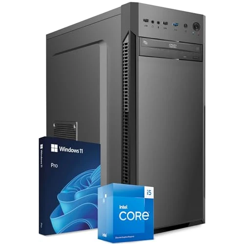 Offerta a tempo: PC Fisso Completo - Computer Desktop Intel Core i5-12400 • RAM 32GB DDR4 • SSD 1TB NVMe M.2 • Grafica Intel UHD 730 • Wi-Fi AC e Bluetooth • Masterizzatore DVD • HDMI • USB 3.0 • Windows 11 Pro - 0.00% da 899.00 € a 899.00 €