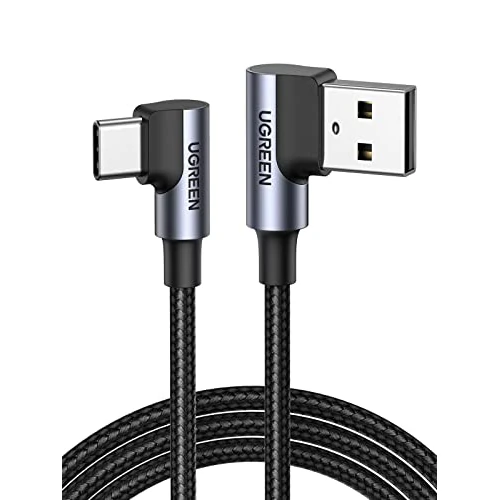 Tijdelijke aanbieding: UGREEN USB C laadkabel USB C kabel hoek gebogen nylon van 15.09 € naar 12.07 € (20% korting)