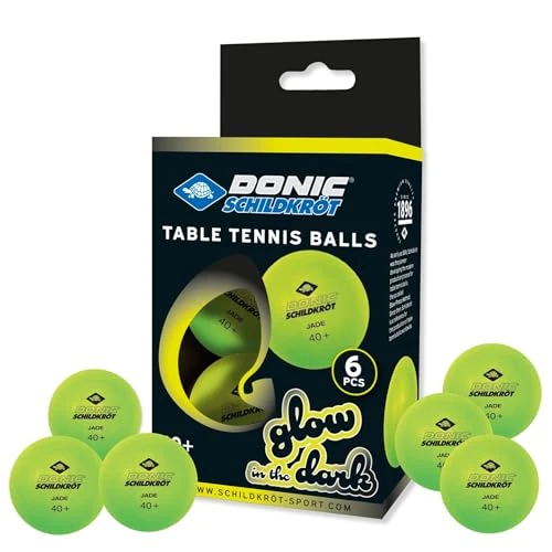 Tijdelijke aanbieding: Donic-Schildkröt Tafeltennisballen Glow in the Dark, 6 ballen voor het spel bij schemering en donker, 608507 van 10.06 € naar 10.06 € (0.00% korting)