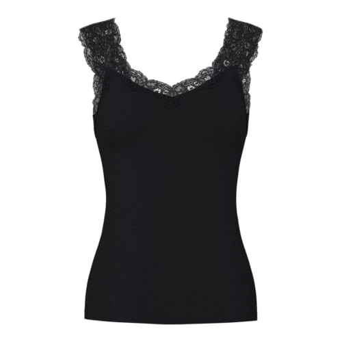 Offerta a tempo: Pieces - Top da Donna Pcbarbera Lace Noos Nero M - 13% da 14.99 € a 12.99 €