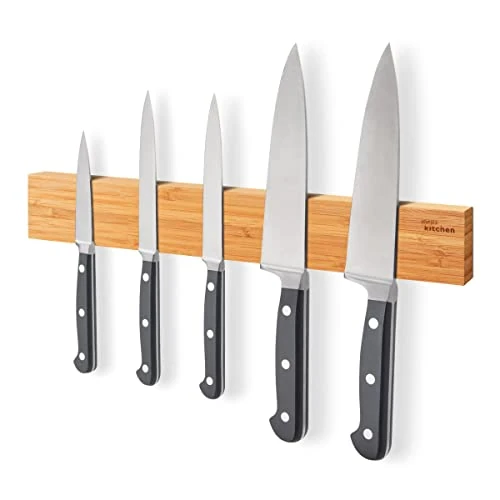 Oferta limitada: Joeji's Kitchen Barra Imantada para Cuchillos 40 cm - Madera de Bambú Ecológico - Iman Cuchillos Sujeta de Cocina - Barra Magnetica para Utensilios y Herramientas de 21.98 EUR a 16.45 EUR (ahorro 25%)