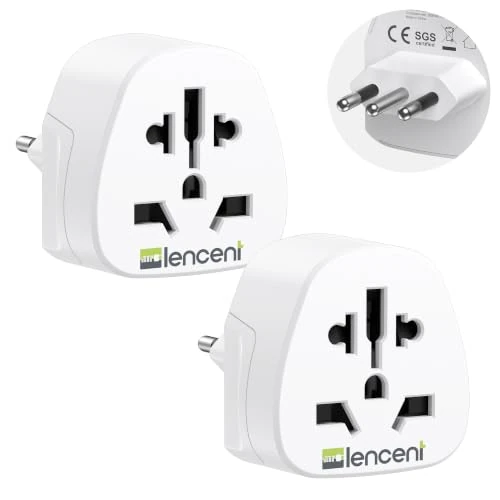 Offerta a tempo: LENCENT [2 PZ] Adattatori Universali da Viaggio, Presa da Mondo a Italia - 0.00% da 16.99 € a 16.99 €