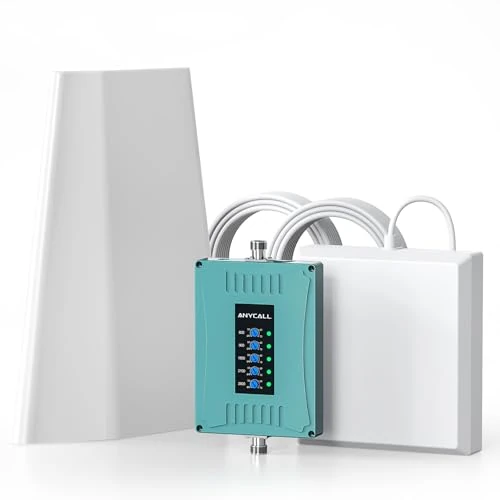 Offerta a tempo: ANYCALL Amplificatore Segnale Cellulare per Banda 1/3/7/8/20, 5G 4G LTE GSM Ripetitore Segnale Cellulare per Casa Ufficio, Amplificatore Segnale Compatibile TIM Illid Wind Tre, AGC & MGC - 14% da 279.00 € a 239.00 €