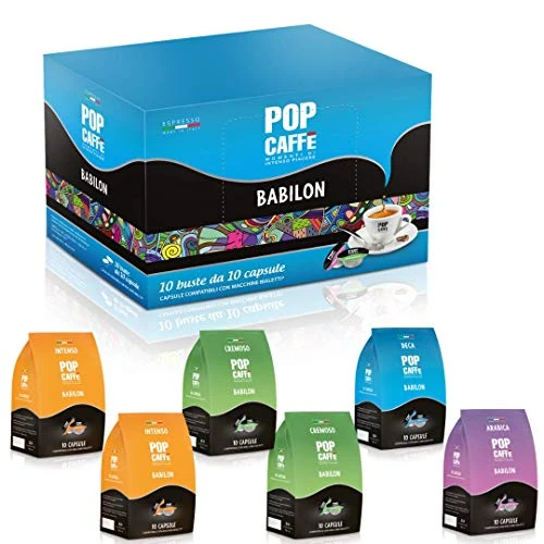 Offerta a tempo: 96 Capsule compatibili CON BIALETTI, POP CAFFE' MIX,Intenso,Cremoso,Arabico,Decaffeinato,NON COMPATIBILE CON LE MACCHINE DI ULTIMA GENERAZIONE - 0.00% da 24.99 € a 24.99 €