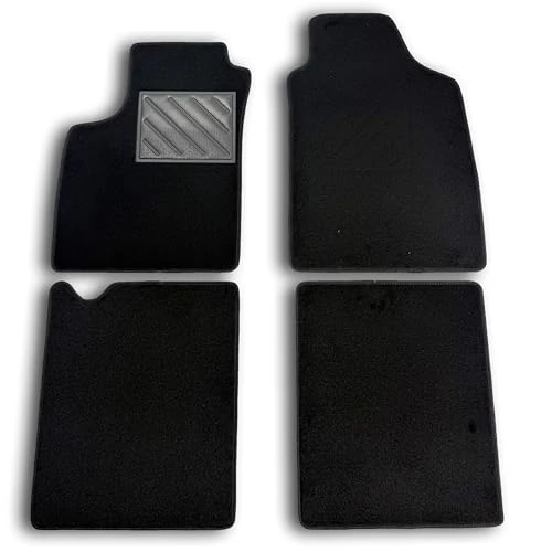 Tappetini Fiat Panda II 169 2003-2011 su Misura, Antiscivolo, battitacco in Gomma Rinforzato