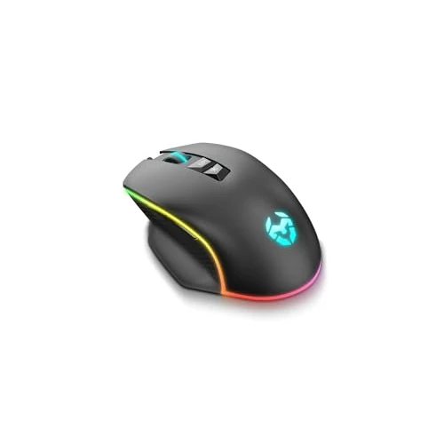 Offerta a tempo: KROM NXKROMKEOS Mouse da gioco Sensore ottico ad alta precisione, 6400 DPI, RGB Rainbow, 7 pulsanti programmabili, nero - 10% da 13.90 € a 12.51 €