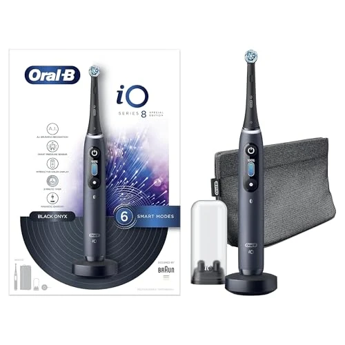 Oferta ograniczona: Oral-B iO 8 Elektryczna Szczoteczka do Zębów, Czarny, z 206.21 EUR na 149.98 EUR (znizka 27%)