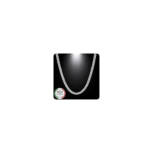 Offerta a tempo: QUADRI - Collana Uomo Argento 925 Vero - Collana Uomo Regalo Compleanno - 0.00% da 103.20 € a 103.20 €