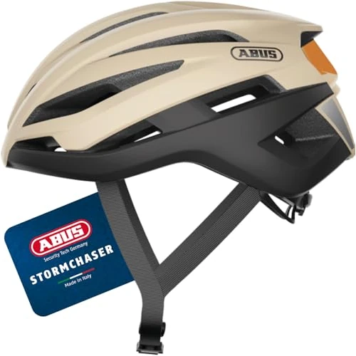 ABUS 88475 Fahrradhelm, Beige (Beige Black), S (51-55 cm)