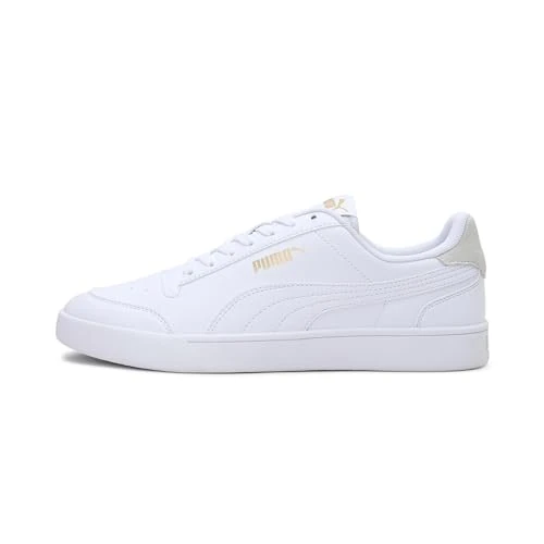 Offerta a tempo: PUMA Unisex Puma Shuffle Sneakers, Puma White-Puma White-Puma Team Gold, 38.5 EU - 42% da 59.95 € a 34.99 €