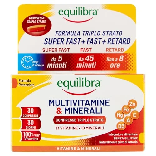 Offerta a tempo: equilibra Integratori Alimentari, Multivitamine & Minerali — 18% da 8,99 € a 7,40 €