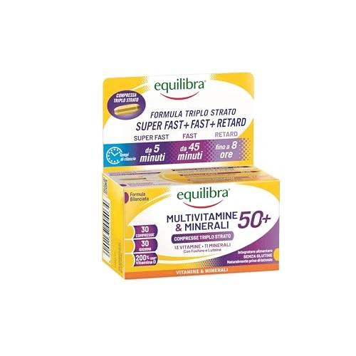 Offerta a tempo: equilibra Integratori Alimentari, Multivitamine & Minerali 50+ — 33% da 8,99 € a 6,00 €