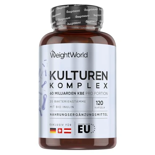 Offerta a tempo: Fermenti Lattici Probiotici e Prebiotici, 20 Ceppi, 120 Capsule (2 Mesi), Fermenti Lattici Adulti Vegani, 60 Miliardi CFU con Lactobacillus Acidophilus e Gasseri, Inulina Bio, FOS Fruttoligosaccaridi - 35% da 19.99 € a 12.99 €