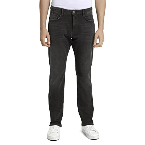 Zeitlich begrenztes Angebot: TOM TAILOR Herren Marvin Straight Jeans 1021012, 10263 - Black Stone Wash Denim, 29W / 32L von 24.27 € auf 24.27 € (0.00% Rabatt)
