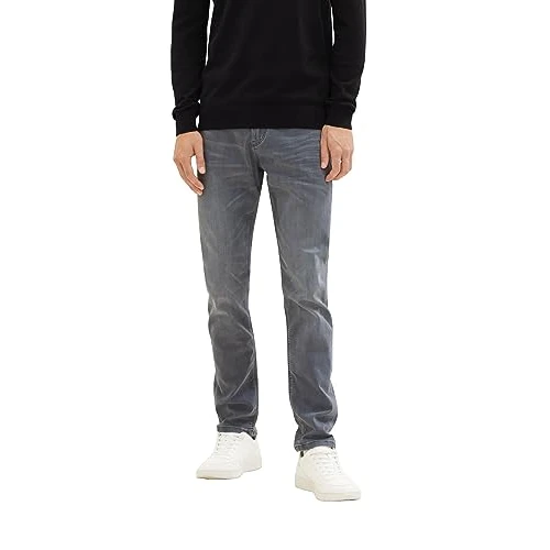 Offerta a tempo: TOM TAILOR Jeans, Uomo, Grigio (Grey Denim 10210), 30W / 34L - 45% da 69.99 € a 38.84 €