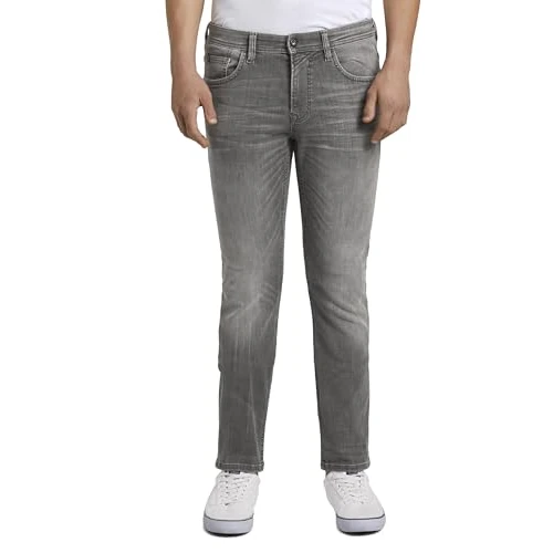 Offerta a tempo: TOM TAILOR Denim Jeans, Uomo, Grigio (Used Mid Stone Grey Denim 10219), 32W / 34L - 47% da 69.99 € a 37.38 €