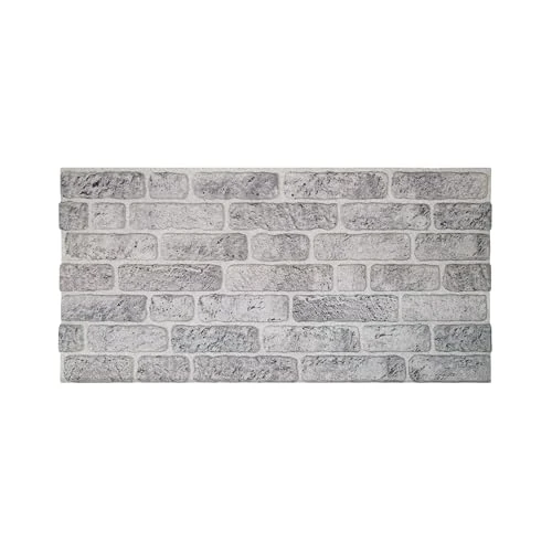 Offre limitée : Izodekor - Panneaux muraux 3D en polystyrène imitation pierre - Pour cuisine, salle de bains, balcon, chambre à coucher, salon, mur arrière de cuisine et terrasse - Blanc-gris de 16.99 € à 16.99 € (0.00% de remise)