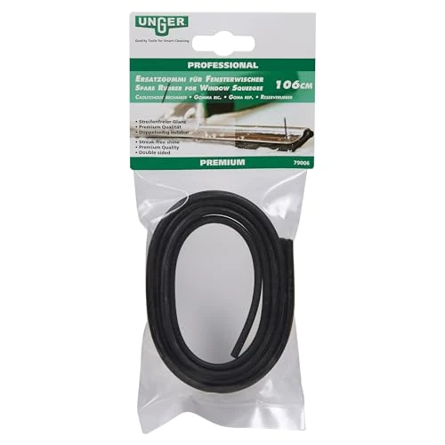 UNGER Repuesto de escobilla de Goma Suave de 106 cm, tamaño Ajustable, Calidad Profesional, Goma de Doble Cara