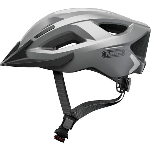 ABUS 86980 Fahrradhelm, Silber (Glare Silver), S (51-55 cm)