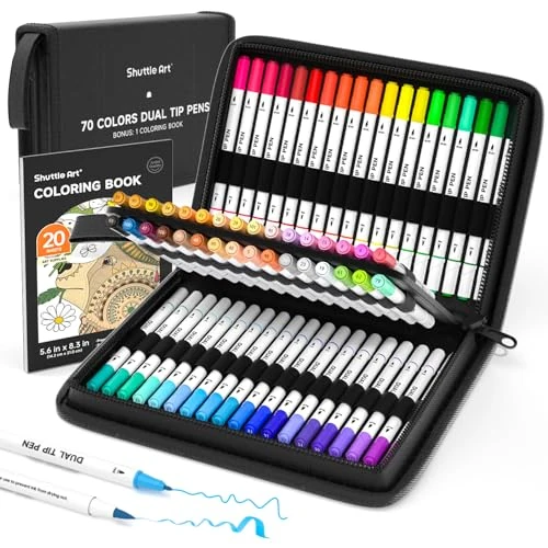 Offerta a tempo: Shuttle Art 70 Brush Pen Lettering, Pennarelli Doppia - 0.00% da 26.99 € a 26.99 €