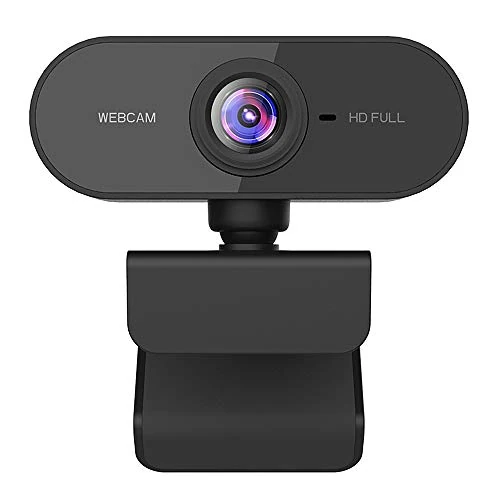 Dewanxin Webcam with Microphone, Full HD 1080P Streaming Webcam for PC,MAC, Laptop, with 360° Rotating Base, Plug and Play USB Camera for Youtube,Skype Video Calling, Studying, Conference, Gaming